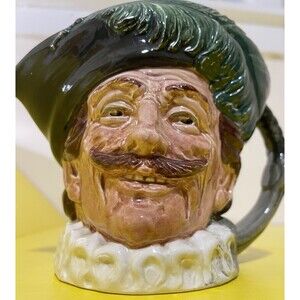 Royal Doulton Large Character Collectible Toby Mug Jug THE CAVALIER 6.5" Tall